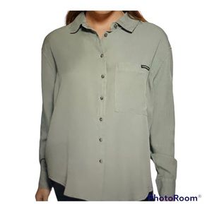 Calvin Klein SZ L Button Front Shirt
